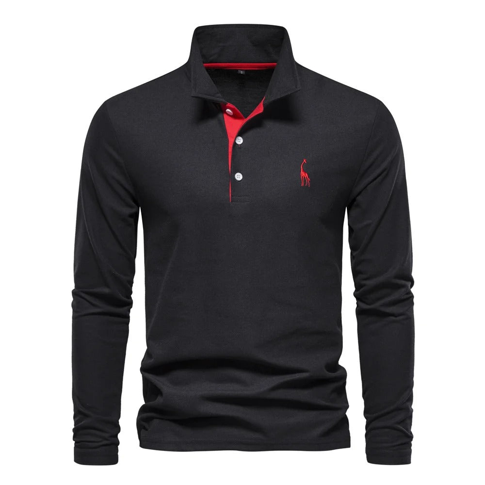 James long sleeve polo