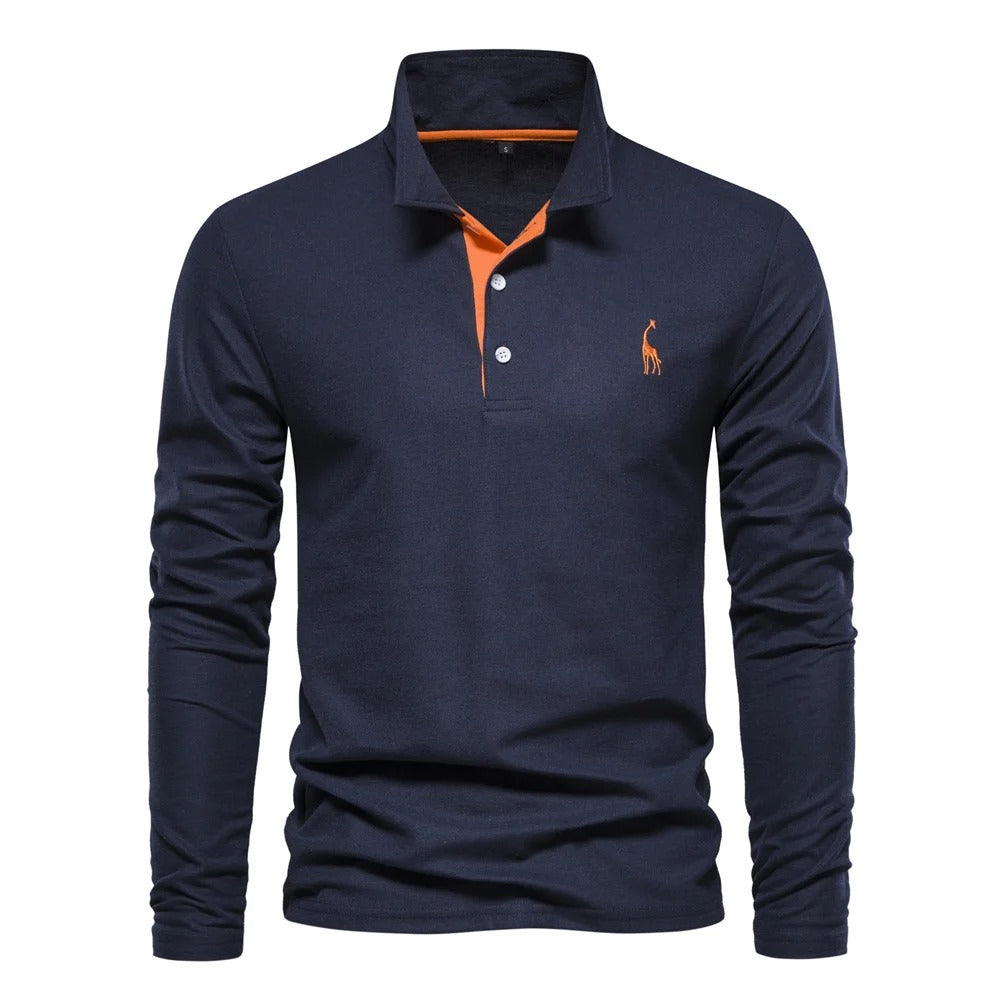 James long sleeve polo