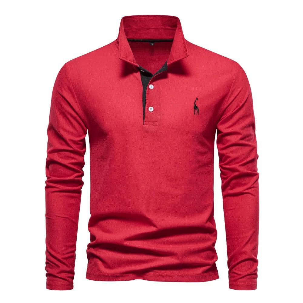 James long sleeve polo